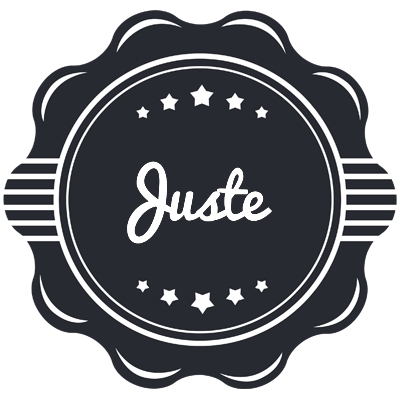 Juste badge logo