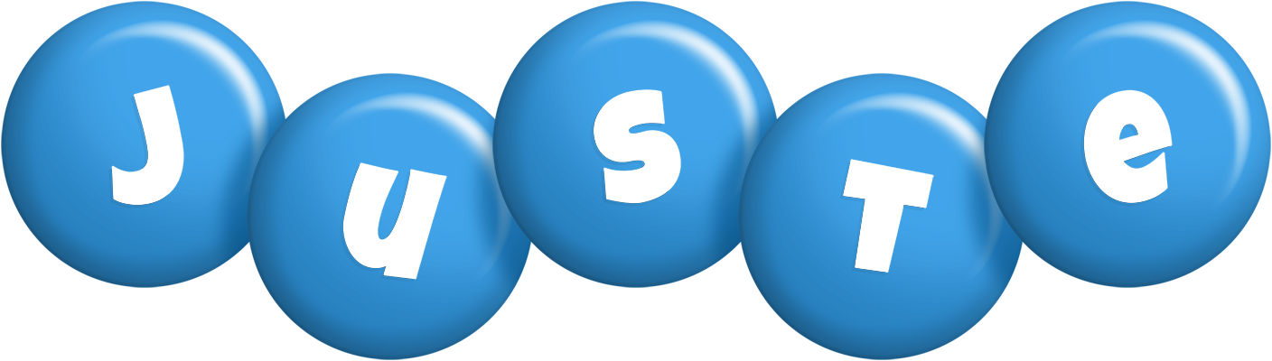 Juste candy-blue logo