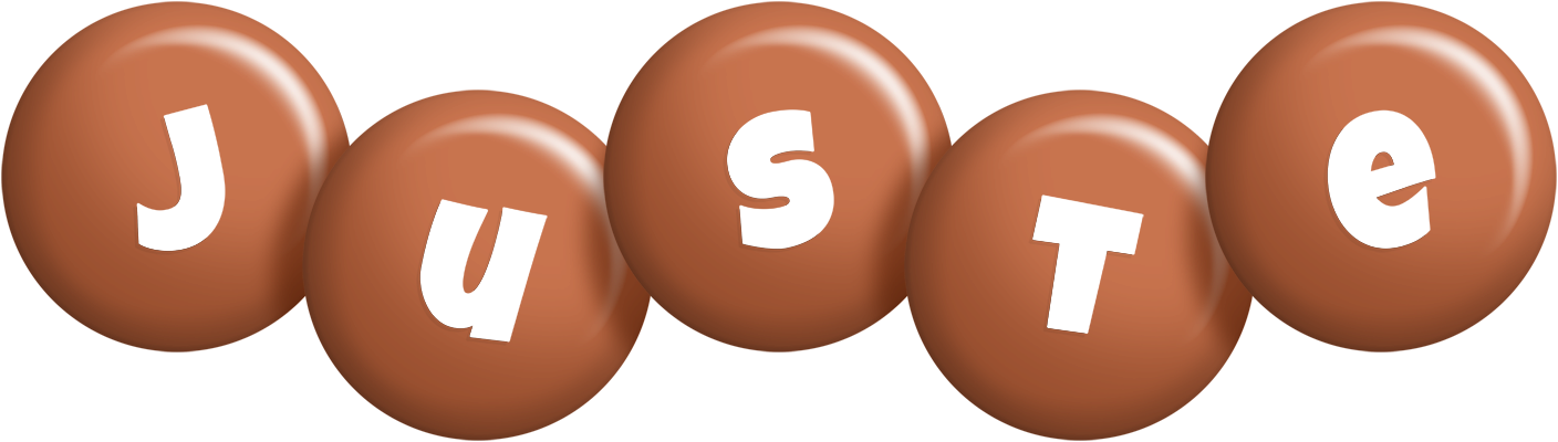 Juste candy-brown logo