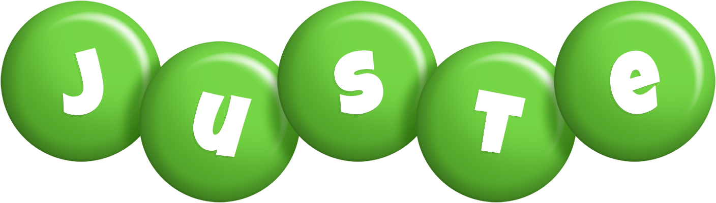Juste candy-green logo