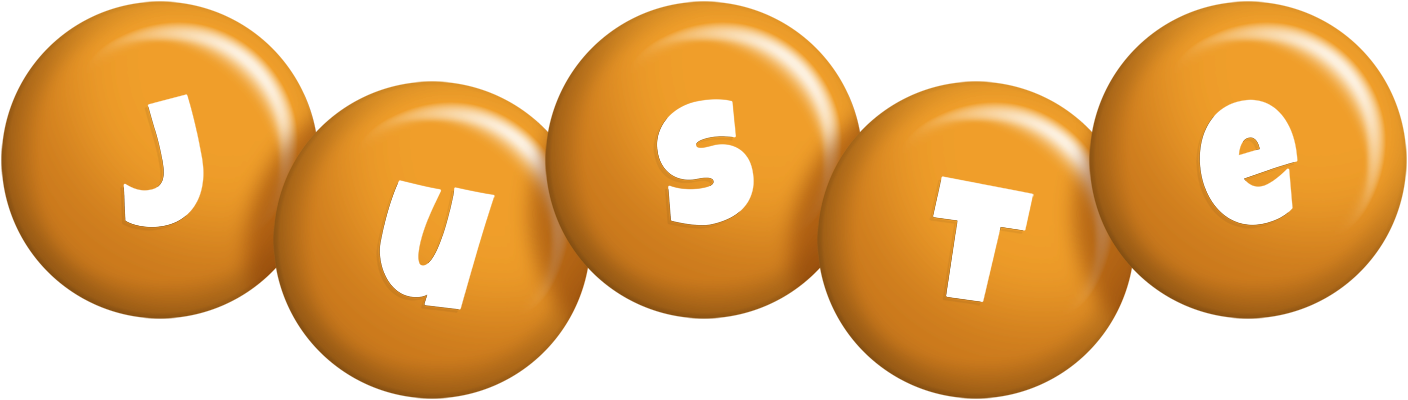 Juste candy-orange logo