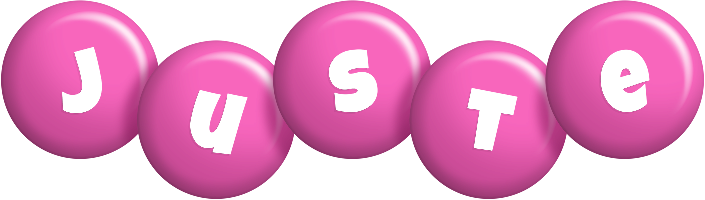 Juste candy-pink logo