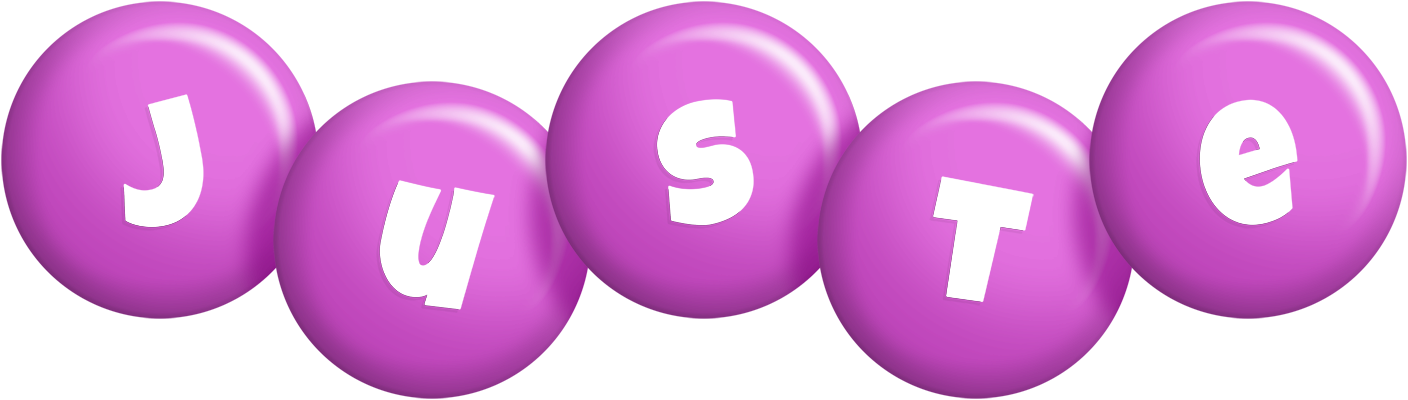 Juste candy-purple logo