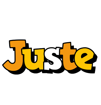 Juste cartoon logo
