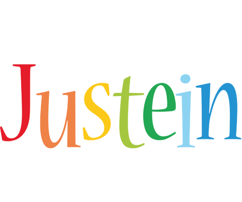 Justein birthday logo