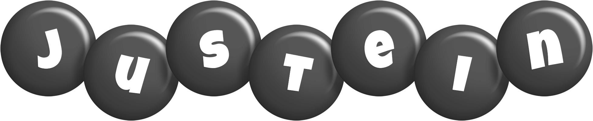 Justein candy-black logo