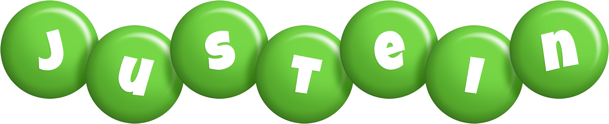 Justein candy-green logo