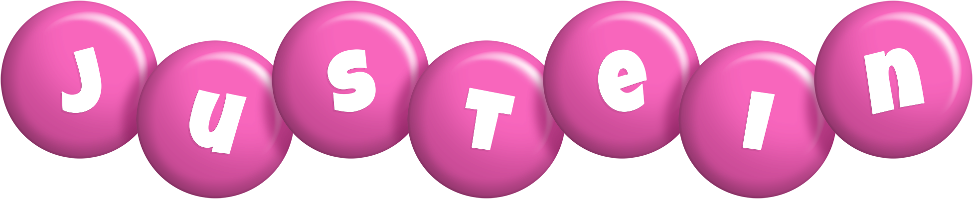 Justein candy-pink logo