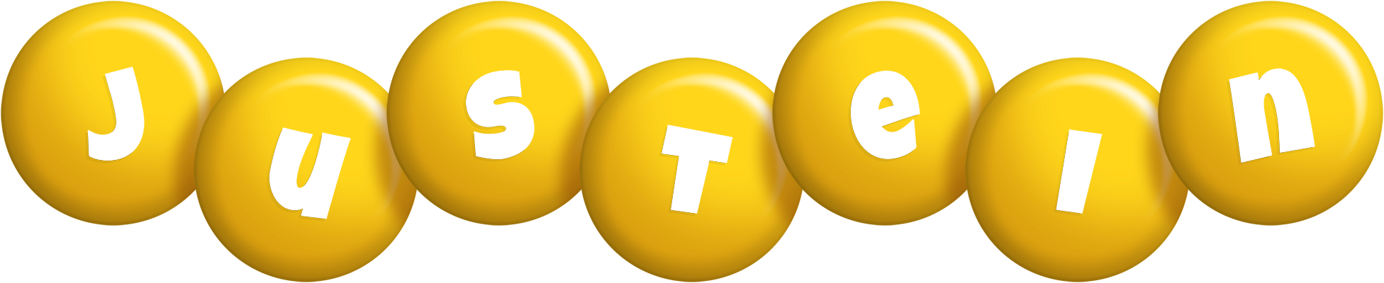 Justein candy-yellow logo