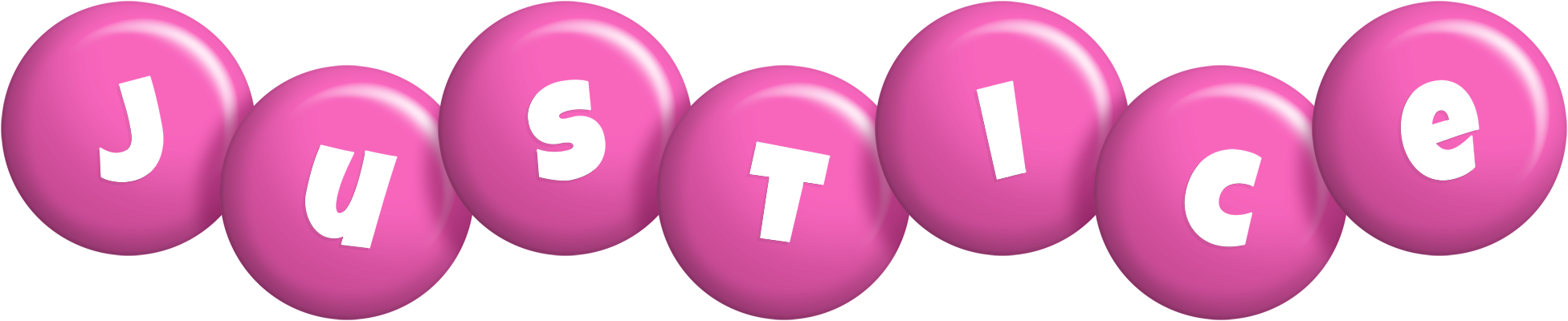 Justice candy-pink logo