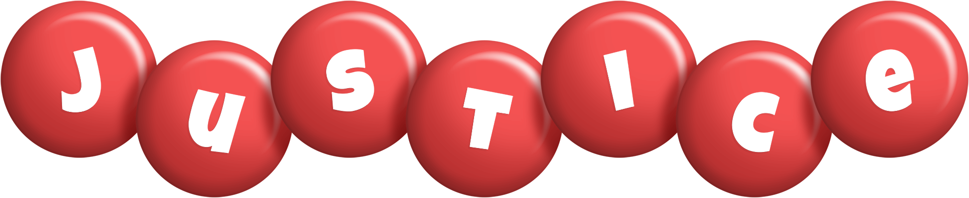 Justice candy-red logo