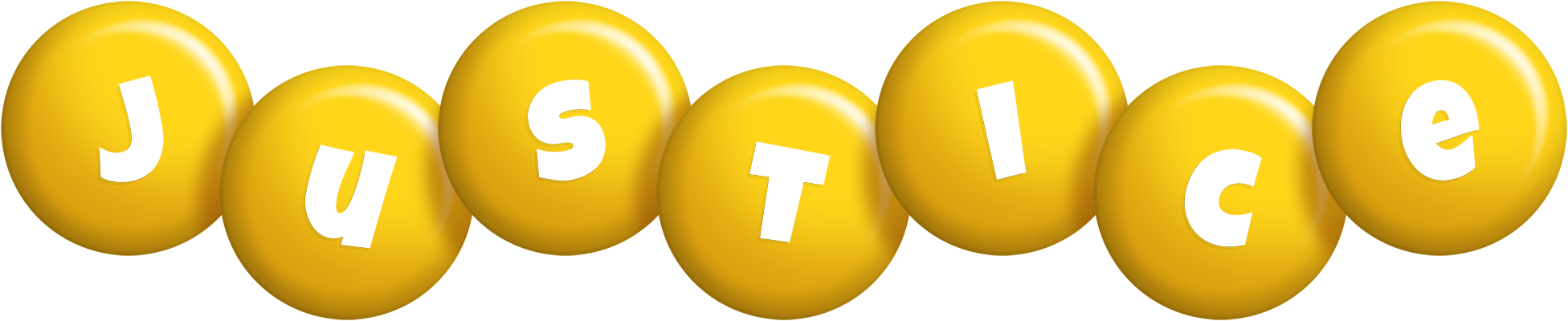 Justice candy-yellow logo