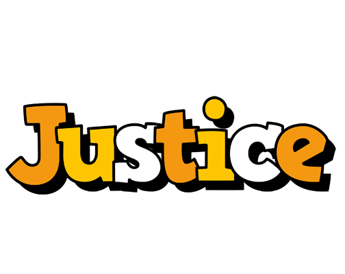Justice cartoon logo