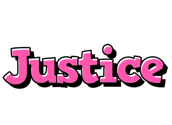 Justice girlish logo