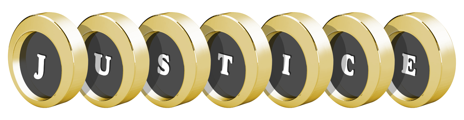 Justice gold logo
