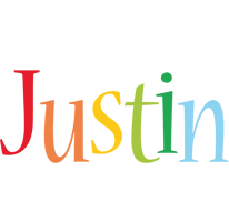 Justin birthday logo