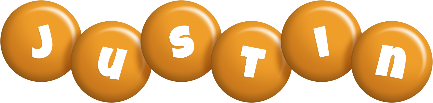 Justin candy-orange logo