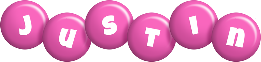 Justin candy-pink logo