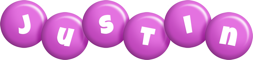 Justin candy-purple logo