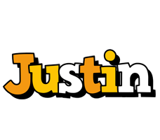 Justin cartoon logo