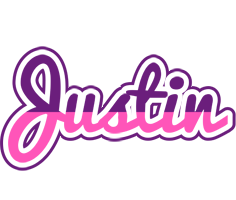 Justin cheerful logo