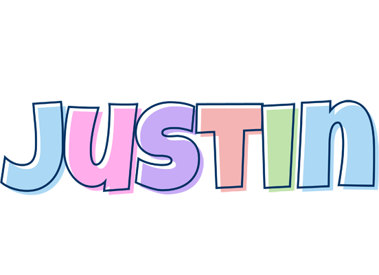 Justin pastel logo