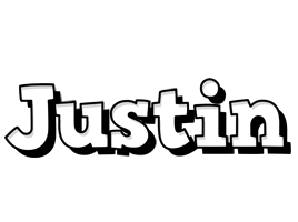 Justin snowing logo