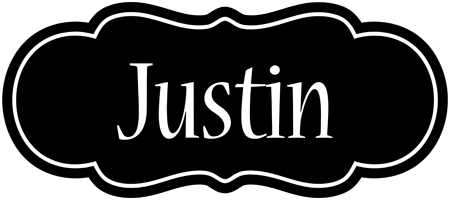 Justin welcome logo