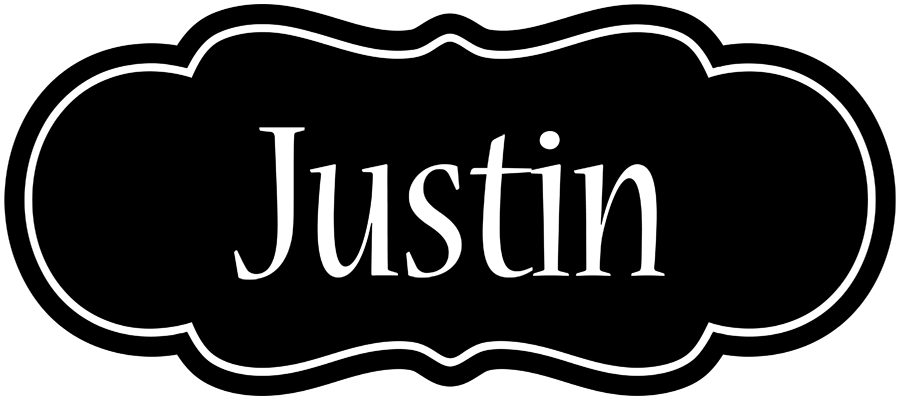Justin welcome logo