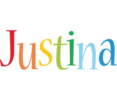 Justina birthday logo