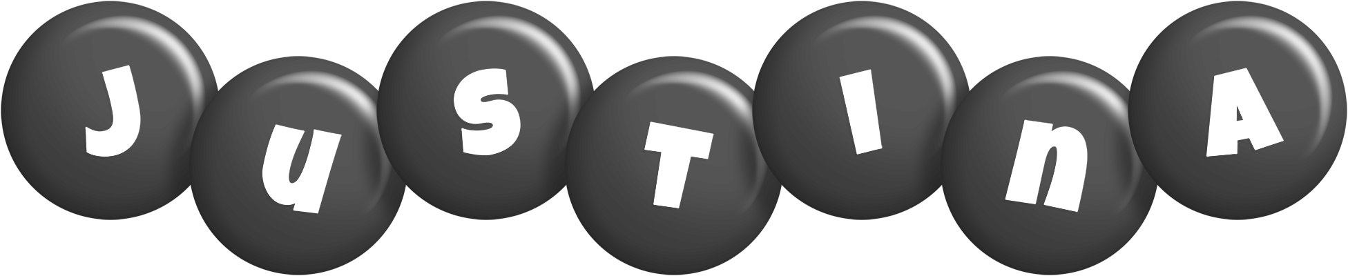 Justina candy-black logo