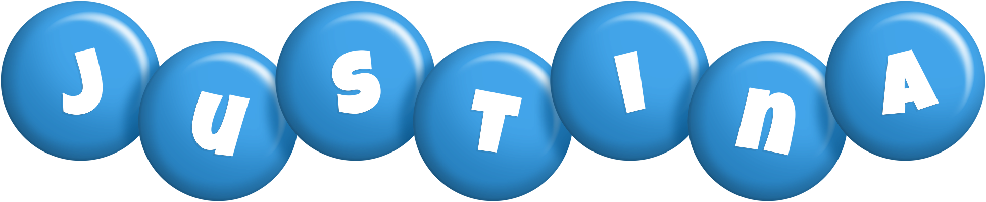 Justina candy-blue logo