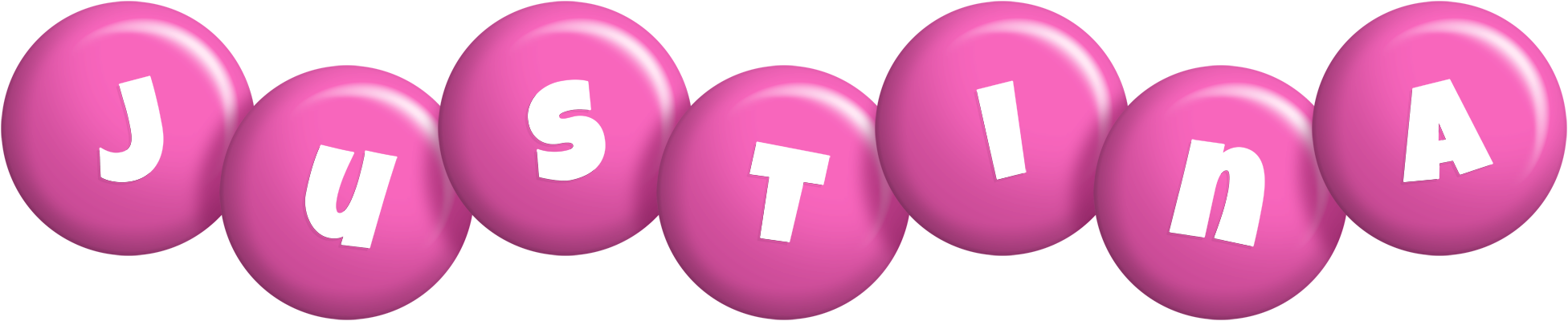 Justina candy-pink logo