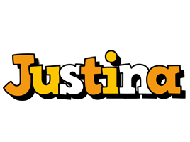 Justina cartoon logo