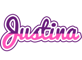 Justina cheerful logo