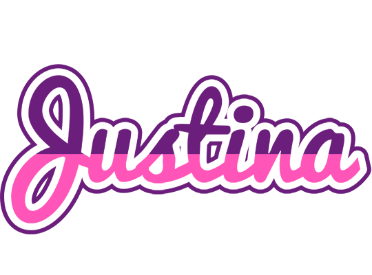 Justina cheerful logo