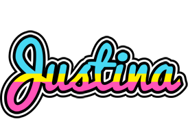 Justina circus logo