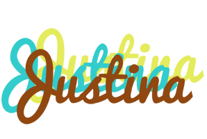 Justina cupcake logo