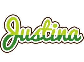 Justina golfing logo