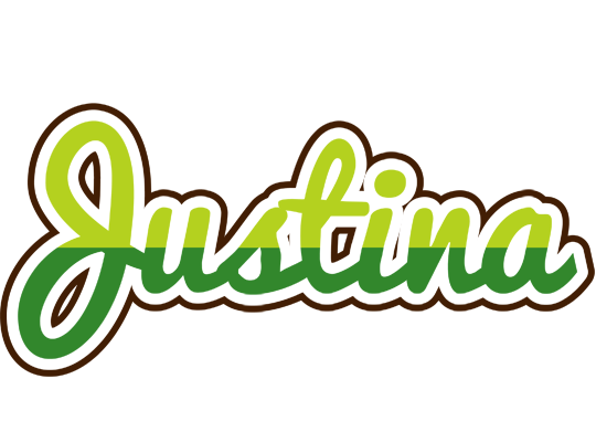 Justina golfing logo