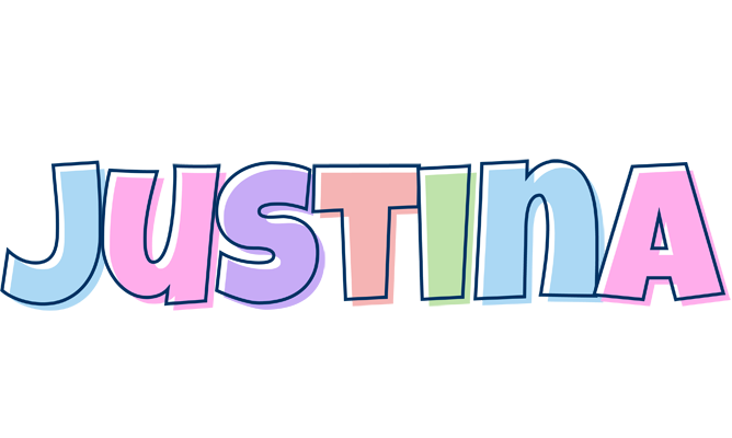 Justina pastel logo
