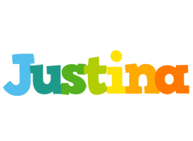 Justina rainbows logo