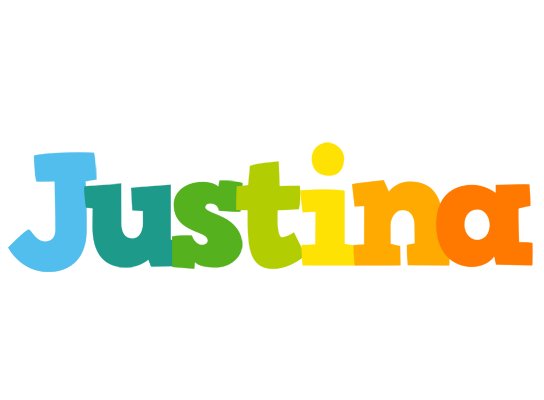 Justina rainbows logo