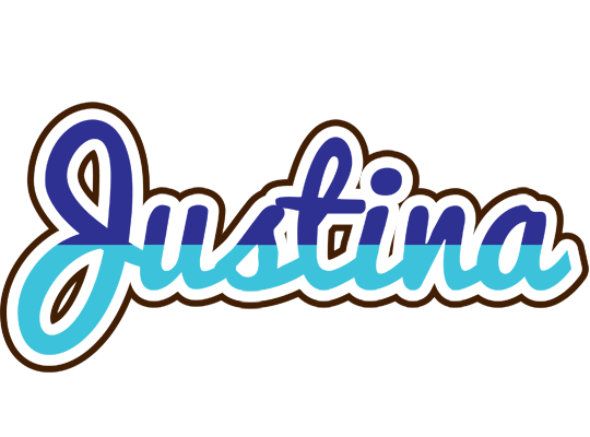 Justina raining logo