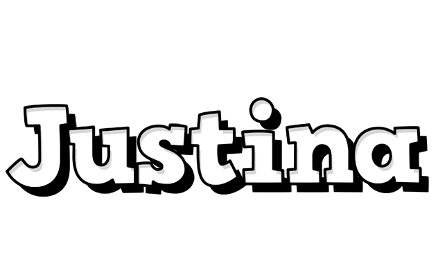 Justina snowing logo