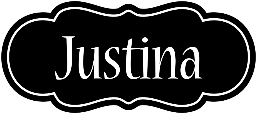 Justina welcome logo