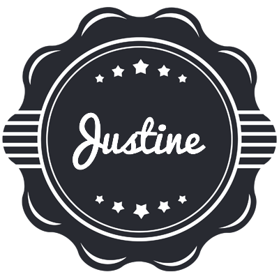 Justine badge logo