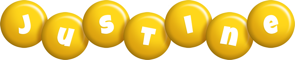 Justine candy-yellow logo