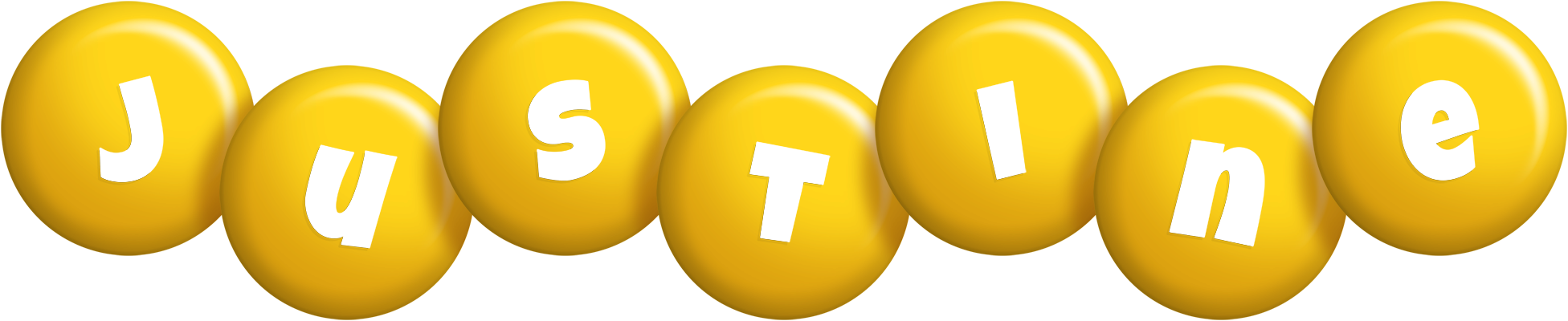 Justine candy-yellow logo
