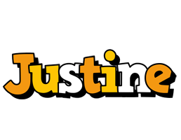 Justine cartoon logo